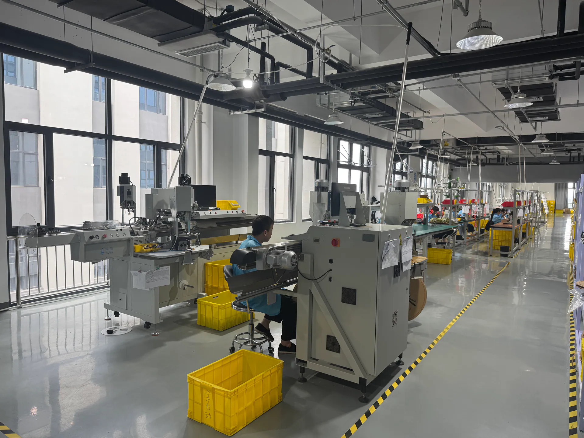 industrial cable assembly factory workshop